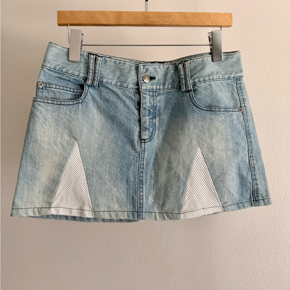 Alice + Olivia Denim Mini Skirt Women’s Sz 8